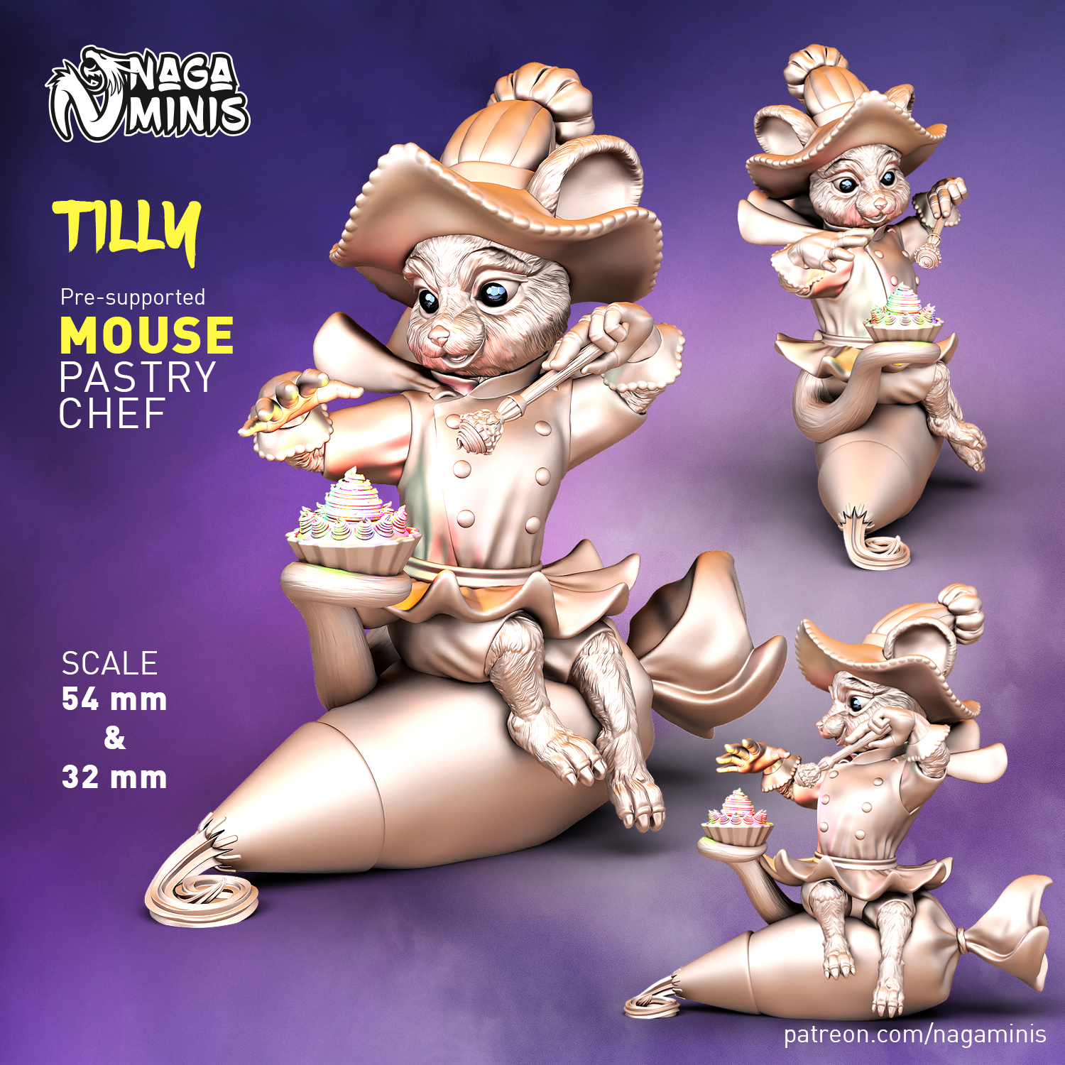 (Pre-supported) Mouse Folk Pastry Chef